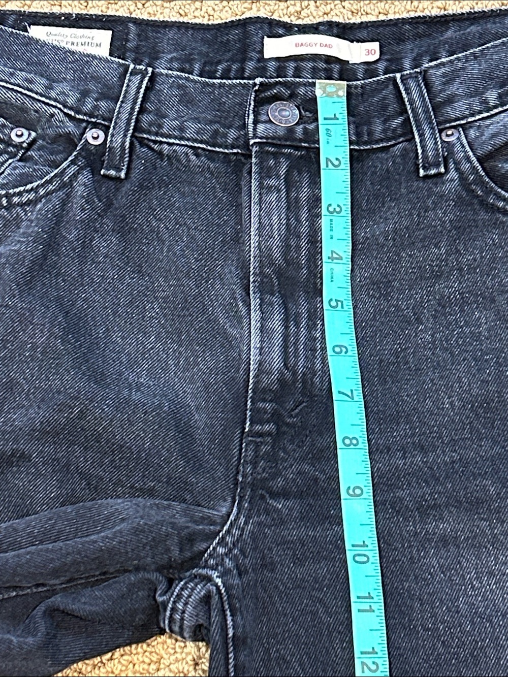 Levi's Baggy Dad Jeans in Shrink Up Black size 30 Grunge 90s Streetwear - Picture 14 of 16